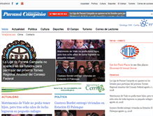 Tablet Screenshot of paranacampana.com.ar